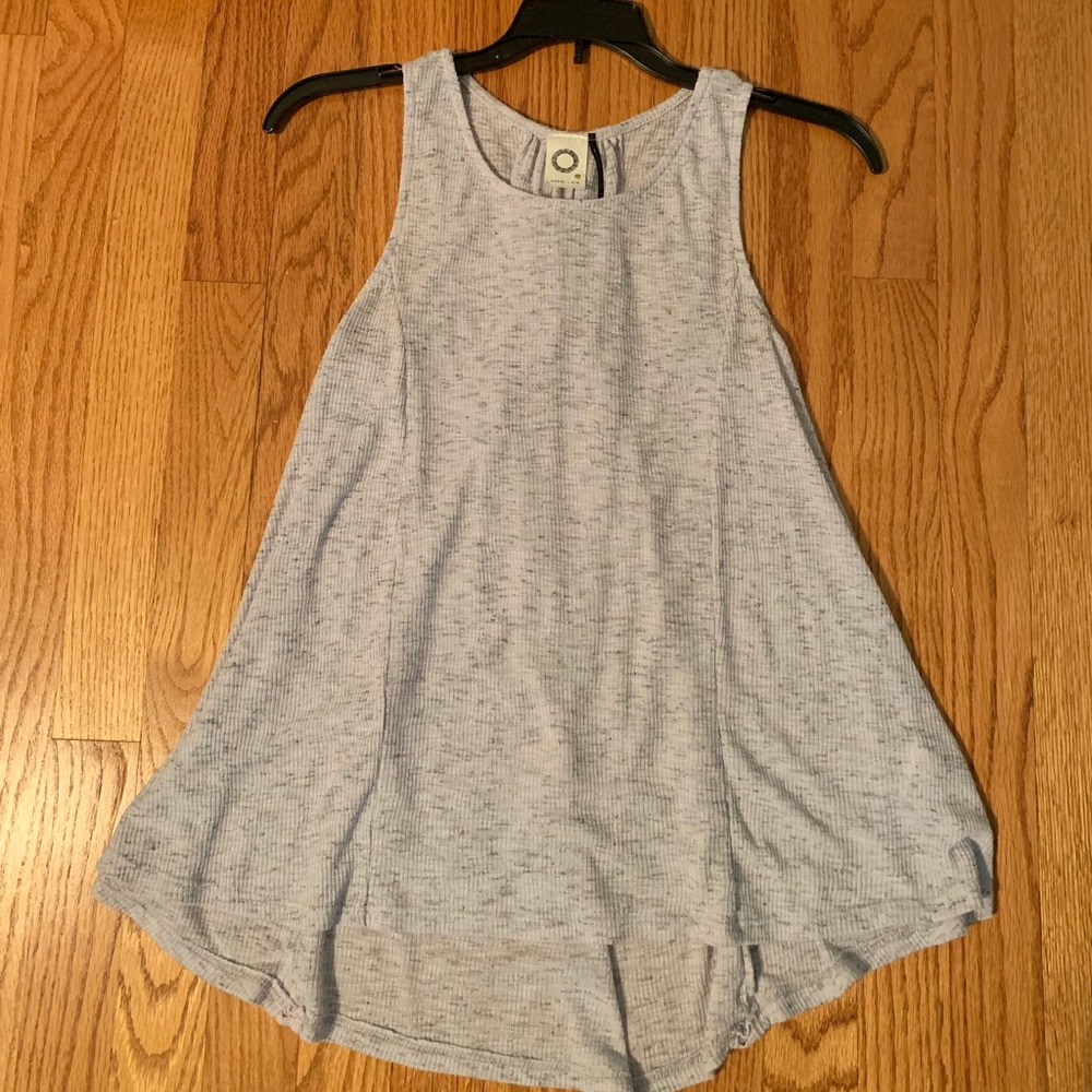 Anthropologie lavender lace up tank